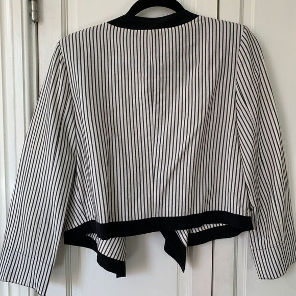 Tibi Open-front Striped Blazer - Picture 3 of 3